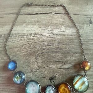 Multicolor Planetary Necklace